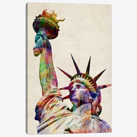 Statue of Liberty Canvas Print #8764} by Michael Tompsett Canvas Artwork