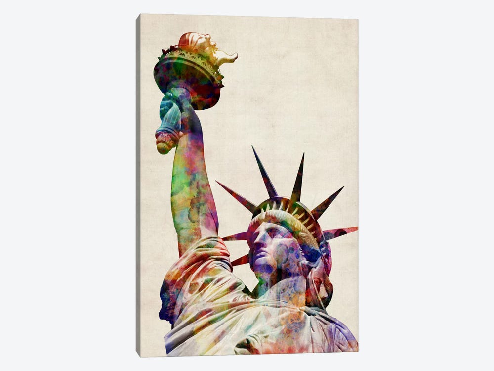 Statue of Liberty by Michael Tompsett 1-piece Canvas Wall Art