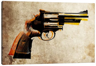 Revolver Canvas Art Print - Military Art
