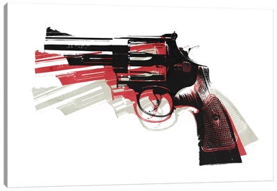 Revolver II Canvas Art Print - Weapons & Artillery Art
