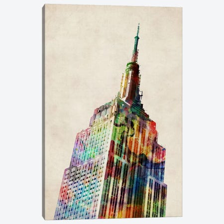 Empire State Building Canvas Print #8769} by Michael Tompsett Canvas Print