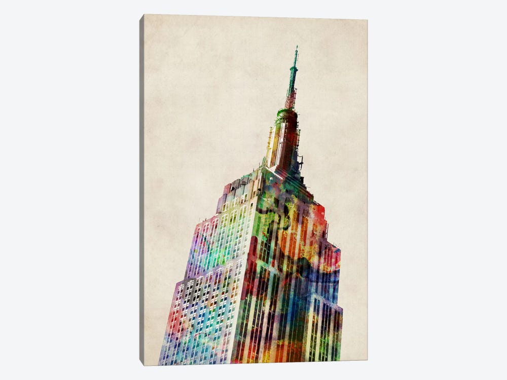 Empire State Building by Michael Tompsett 1-piece Canvas Print