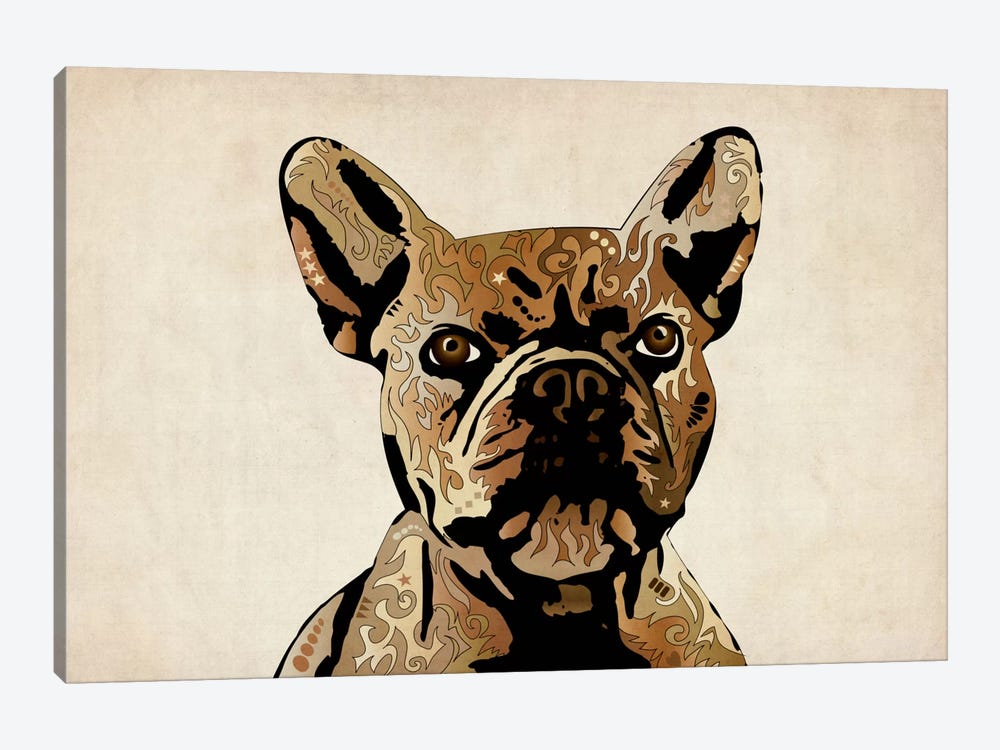 French Bulldog by Michael Tompsett 1-piece Canvas Art Print