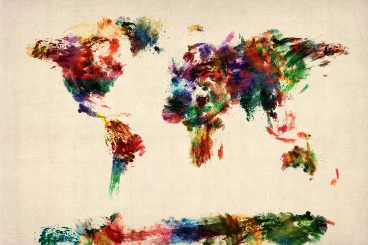 Map of The World (Abstract painting)