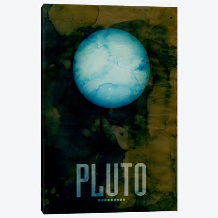 The Planet Pluto Canvas Print #8797} by Michael Tompsett Canvas Print