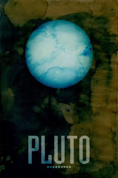 Kids Educational Art: The Planet Pluto by Michael Tompsett