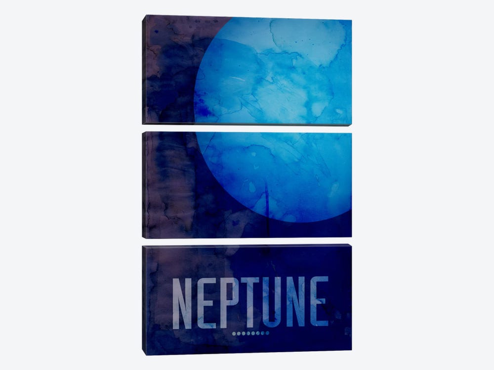 The Planet Neptune by Michael Tompsett 3-piece Art Print