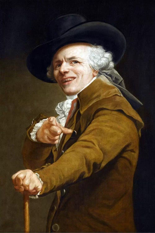 Joseph Ducreaux's Self-portrait