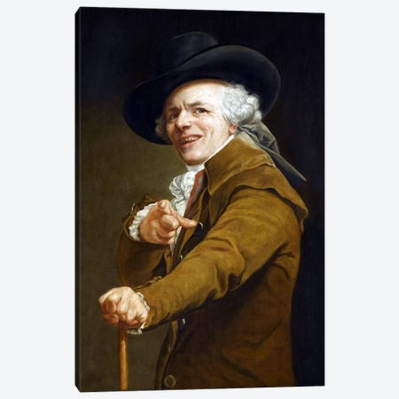 Joseph Ducreaux's Self-portrait Canvas Print #8806} by Joseph Ducreux Art Print