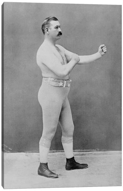 Boxing Champion John L. Sullivan Canvas Art Print - Boxing