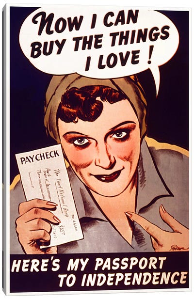 Can't Buy Me Love (Vintage Poster) Canvas Art Print - Vintage Posters