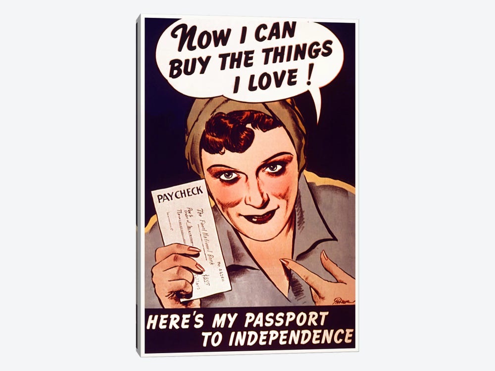 Can't Buy Me Love (Vintage Poster) by Unknown Artist 1-piece Canvas Artwork