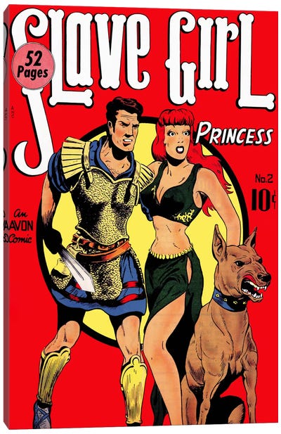 Slave Girl (Princess) Comics Vintage Poster Canvas Art Print - Posters