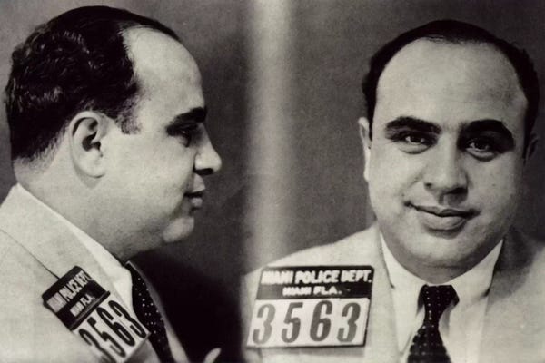 5by5collective: Al Capone Mugshot - Chicago Gangster Outlaw by 5by5collective