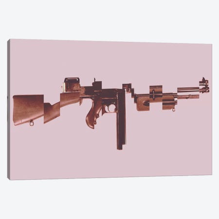 Gangster's Toy (Machine Gun) Canvas Print #8839} by 5by5collective Canvas Art Print