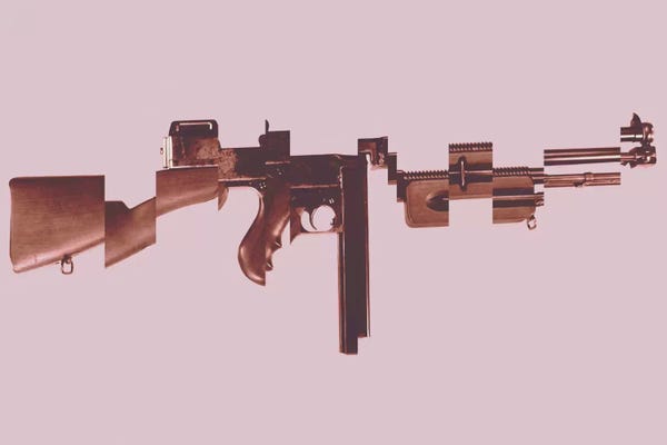 Weapons & Artillery: Gangster's Toy (Machine Gun) by 5by5collective