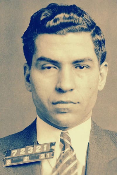 5by5collective: Charlie "Lucky" Luciano - Gangster Mugshot by 5by5collective