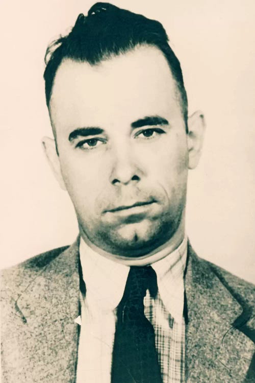 John Dillinger - Gangster Mugshot by 5by5collective wall art