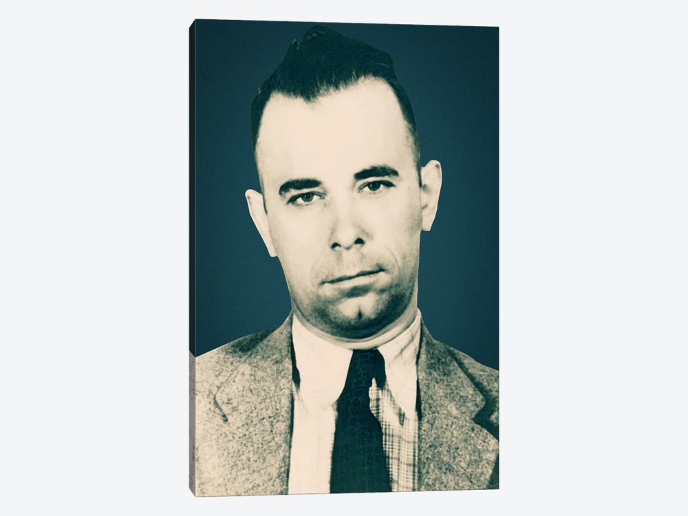 John Dillinger (1903-1934)- Gangster Mugshot by 5by5collective 1-piece Canvas Print