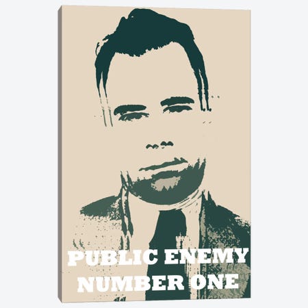 John Dillinger (1903-1934) - Blurry Look; Public Enemy Number 1 - Gangster Mugshot Canvas Print #8845} by 5by5collective Art Print