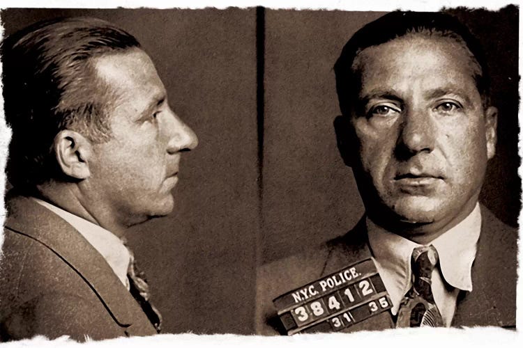 Frank Costello - Gangster Mugshot by 5by5collective wall art