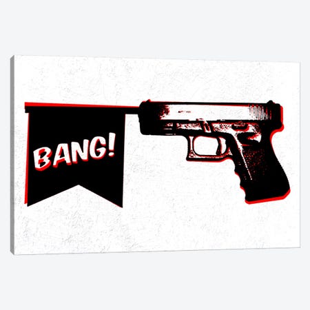 Bang Bang (Pistol) Canvas Print #8847} by 5by5collective Canvas Print