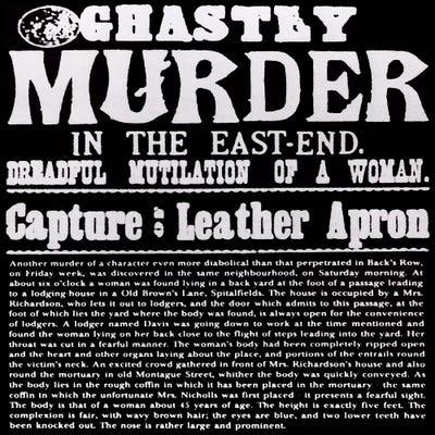 Ghastly Murder in The East-End by Unknown Artist framed canvas print