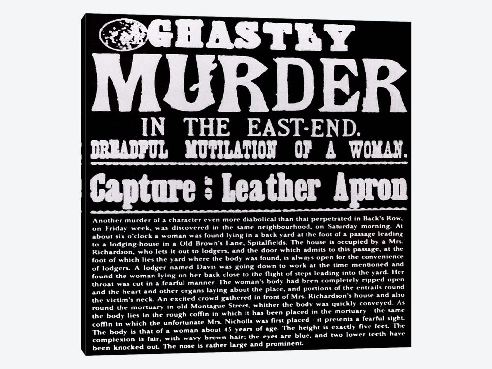 Ghastly Murder in The East-End by Unknown Artist 1-piece Art Print