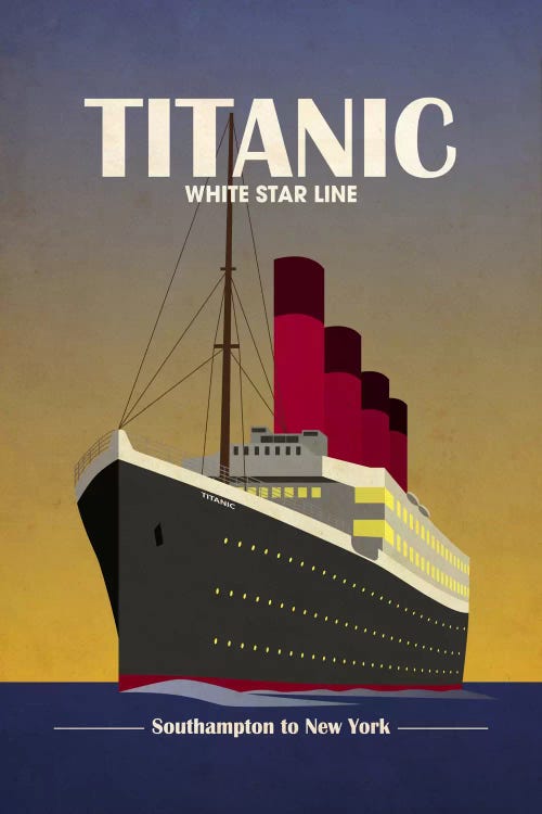 Titanic Ocean Liner Art Deco