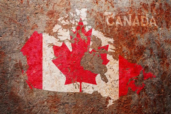 Canada Flag Map
