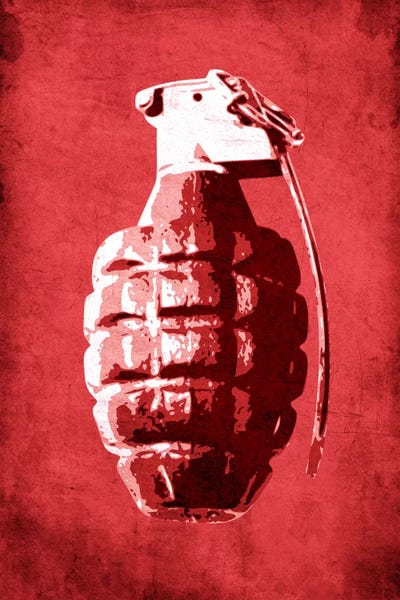 Weapons & Artillery: Hand Grenade (Red) by Michael Tompsett