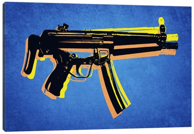 MP5 Sub Machine Gun Canvas Art Print - Weapons & Artillery Art