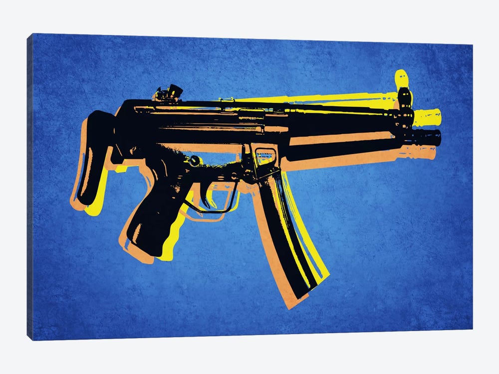 MP5 Sub Machine Gun by Michael Tompsett 1-piece Canvas Print