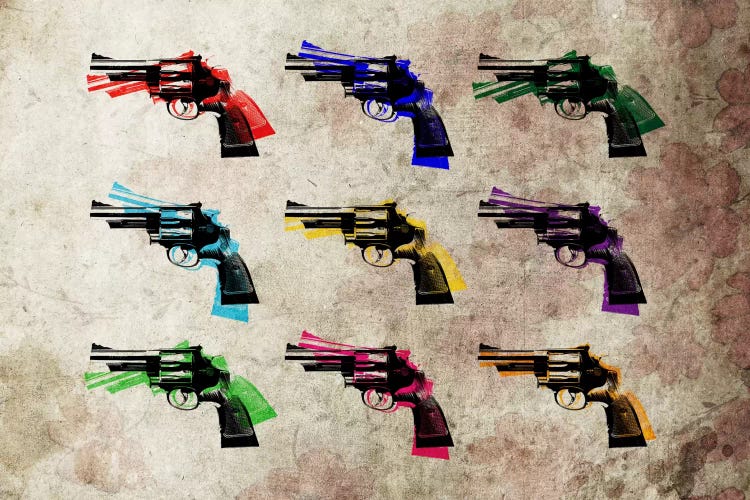 Nine Revolvers by Michael Tompsett wall art