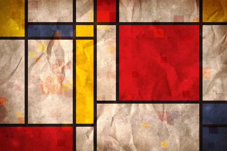 Mondrian Inspired by Michael Tompsett wall art