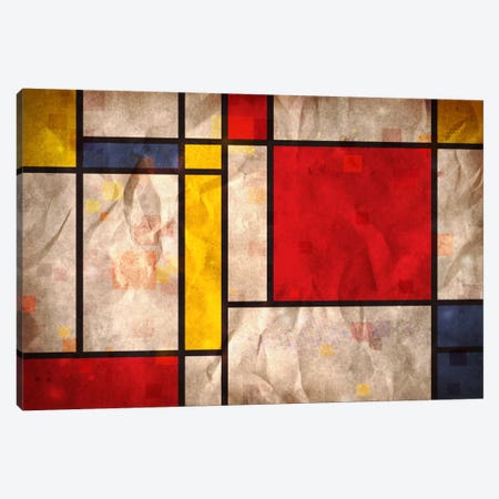 Mondrian Inspired Canvas Print #8876} by Michael Tompsett Canvas Artwork