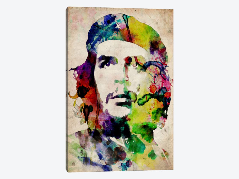 Che Guevara Urban Watercolor 1-piece Canvas Artwork
