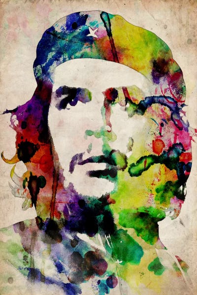 Propaganda Posters: Che Guevara Urban Watercolor by Michael Tompsett