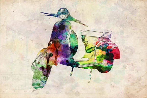 Scooters: Scooter Vespa (Urban) by Michael Tompsett