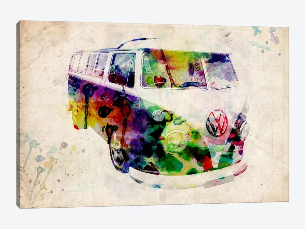 VW Camper Van (Urban) 1-piece Canvas Print