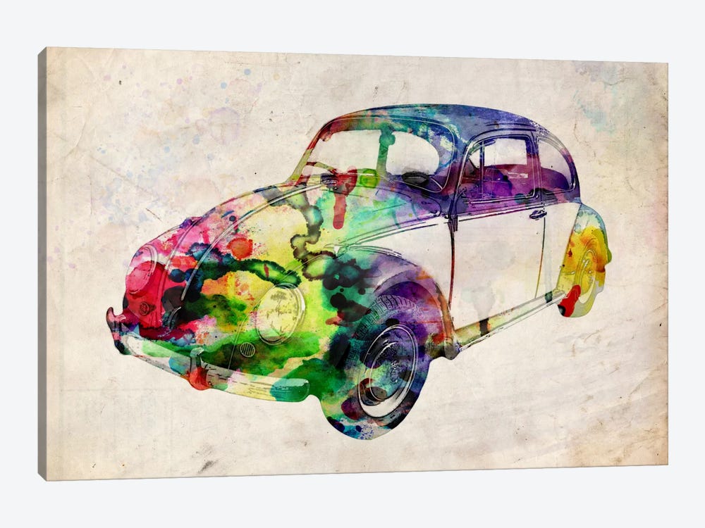VW Beetle (Urban) by Michael Tompsett 1-piece Canvas Artwork