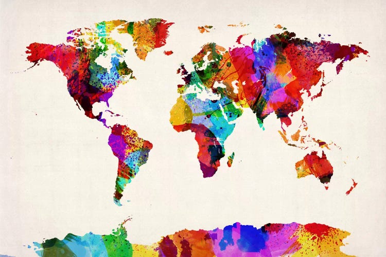 Map of The World (Abstract painting) II