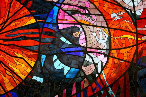 Goth Art: Stained Glass Window by Unknown Artist