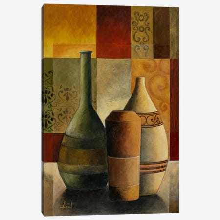 Three Vases Canvas Print #9071} by Pablo Esteban Canvas Art