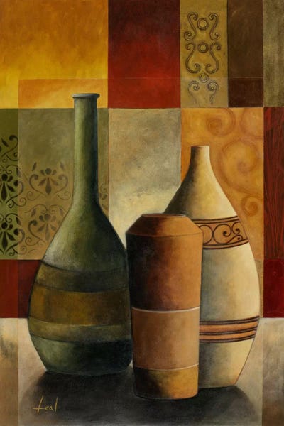 Pottery Still Life: Three Vases by Pablo Esteban