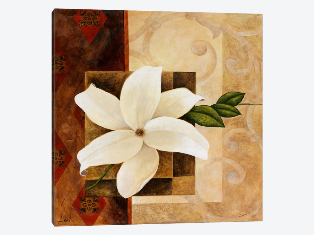 White Flower 1-piece Canvas Art Print