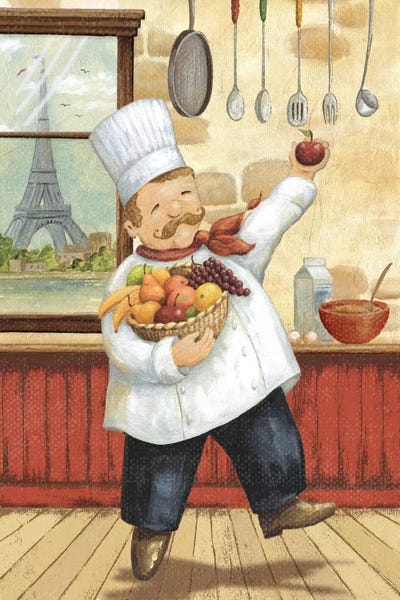 Oranges: Happy Chef I by Daphne Brissonnet
