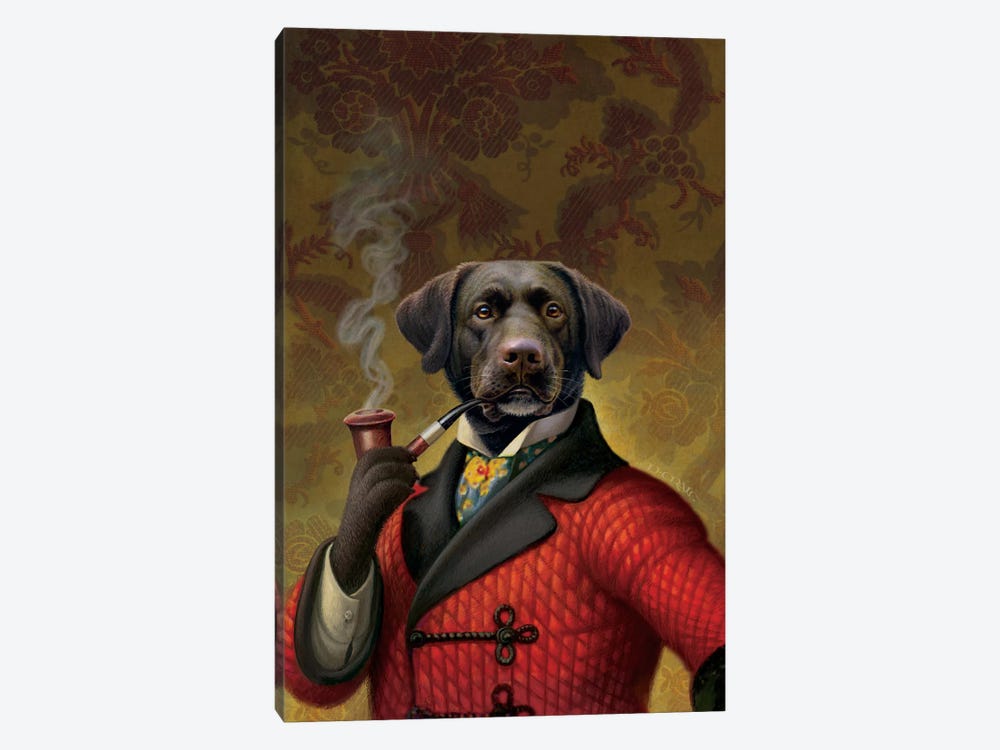 The Red Beret (Dog) by Dan Craig 1-piece Art Print