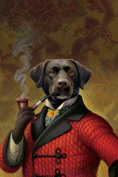 Labrador Retrievers: The Red Beret (Dog) by Dan Craig
