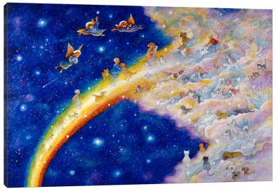 Rainbow Bridge Canvas Art Print - Rainbow Art